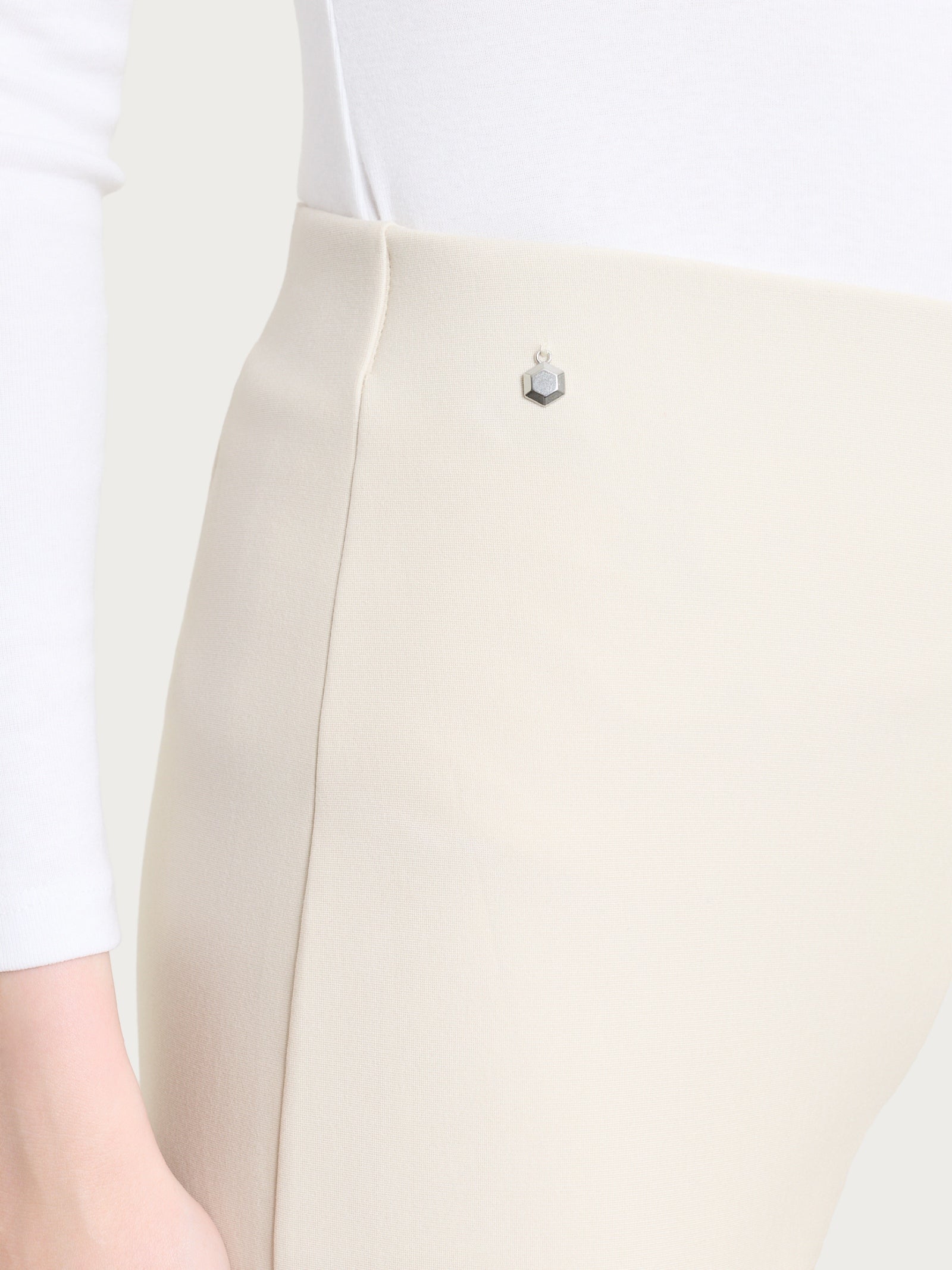 Pantalone ampio in Compact Bianchi Donna - Ragno