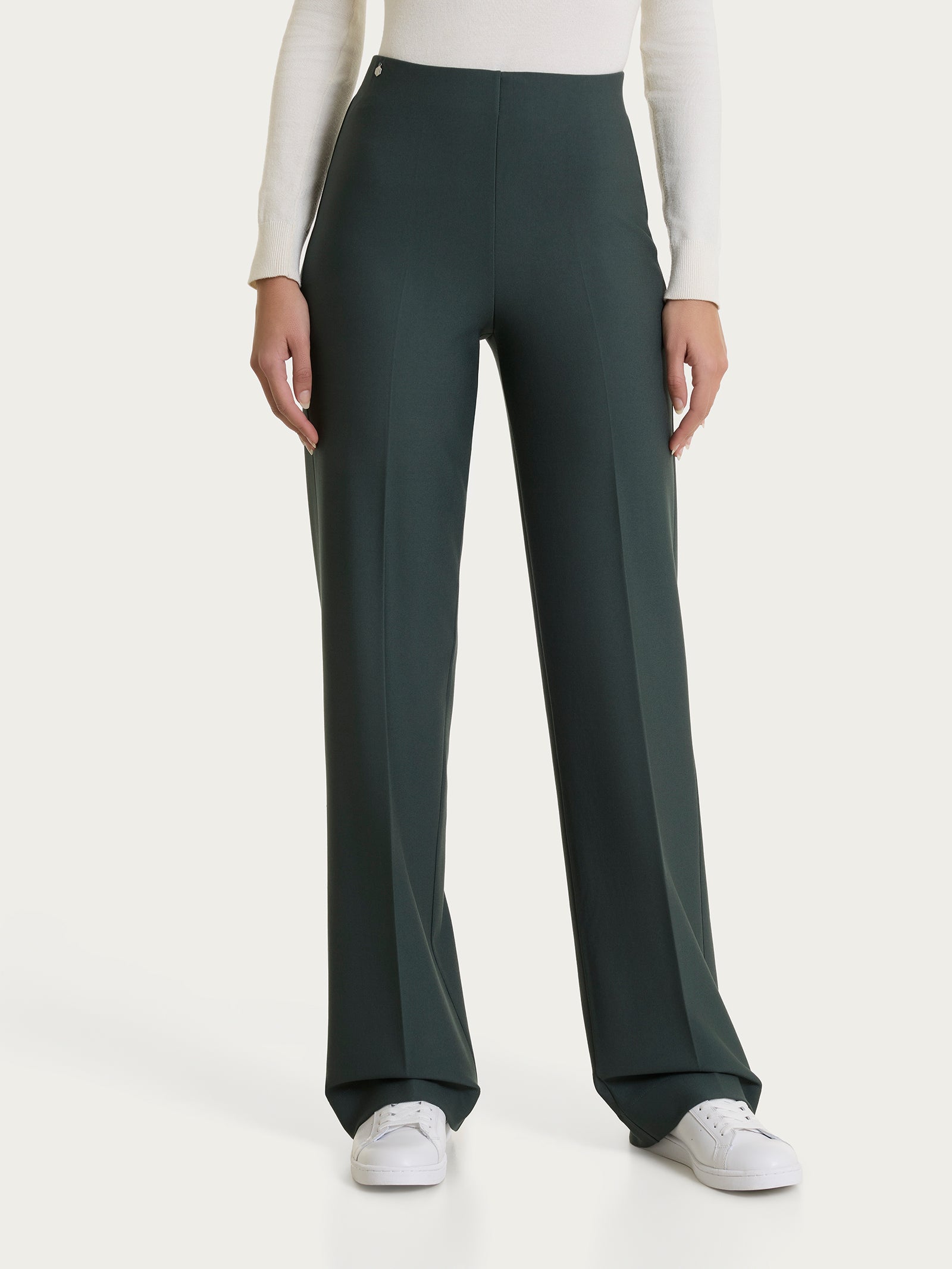 Pantalone ampio in Compact Grigi Donna - Ragno