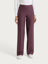 Pantalone ampio in Compact Viola Donna - Ragno