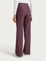 Pantalone ampio in Compact Viola Donna - Ragno