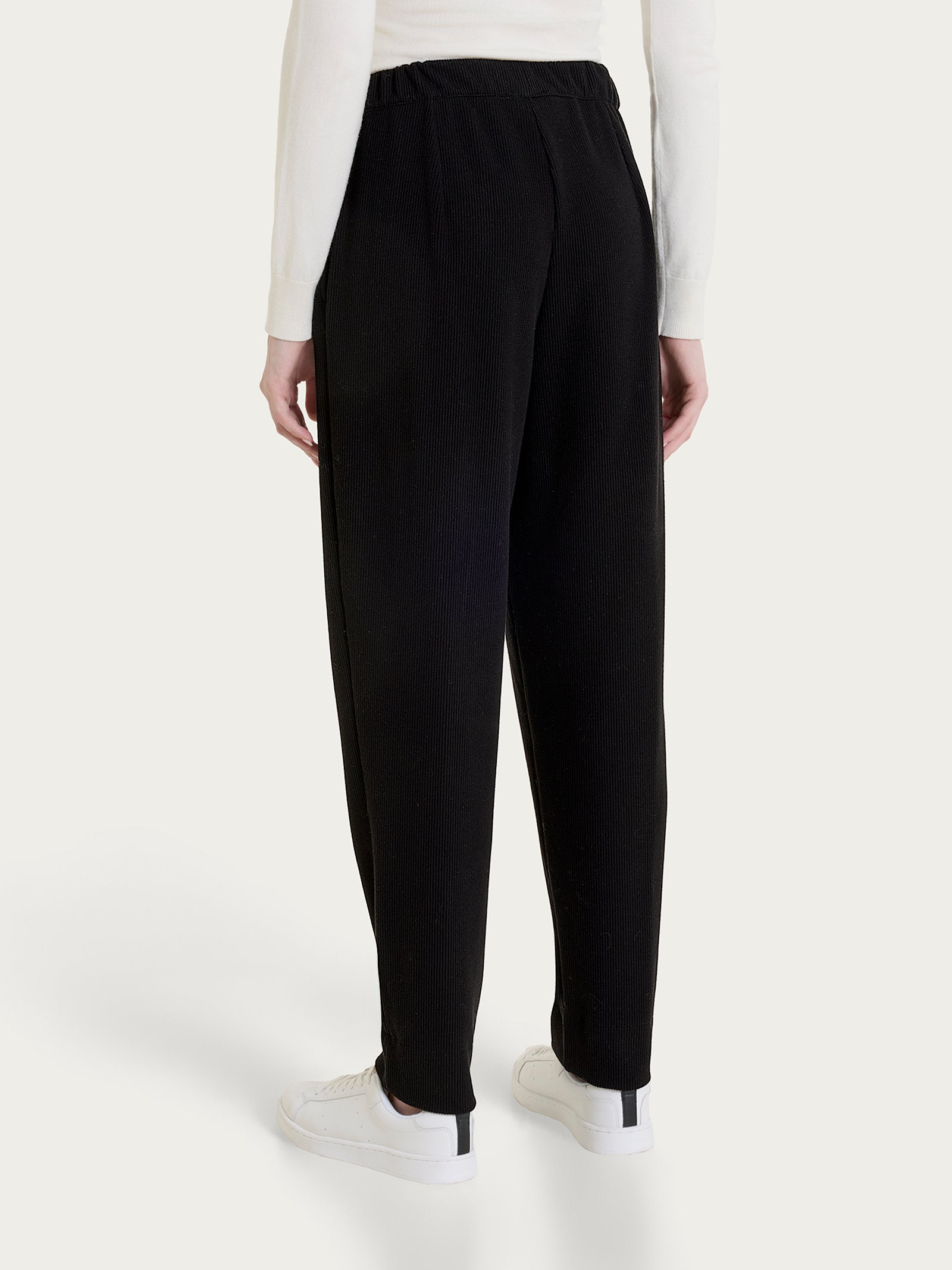 Pantalone jogger con tasche in Compact Neri Donna - Ragno