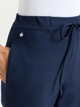 Pantalone jogger con tasche in Compact Blu Donna - Ragno