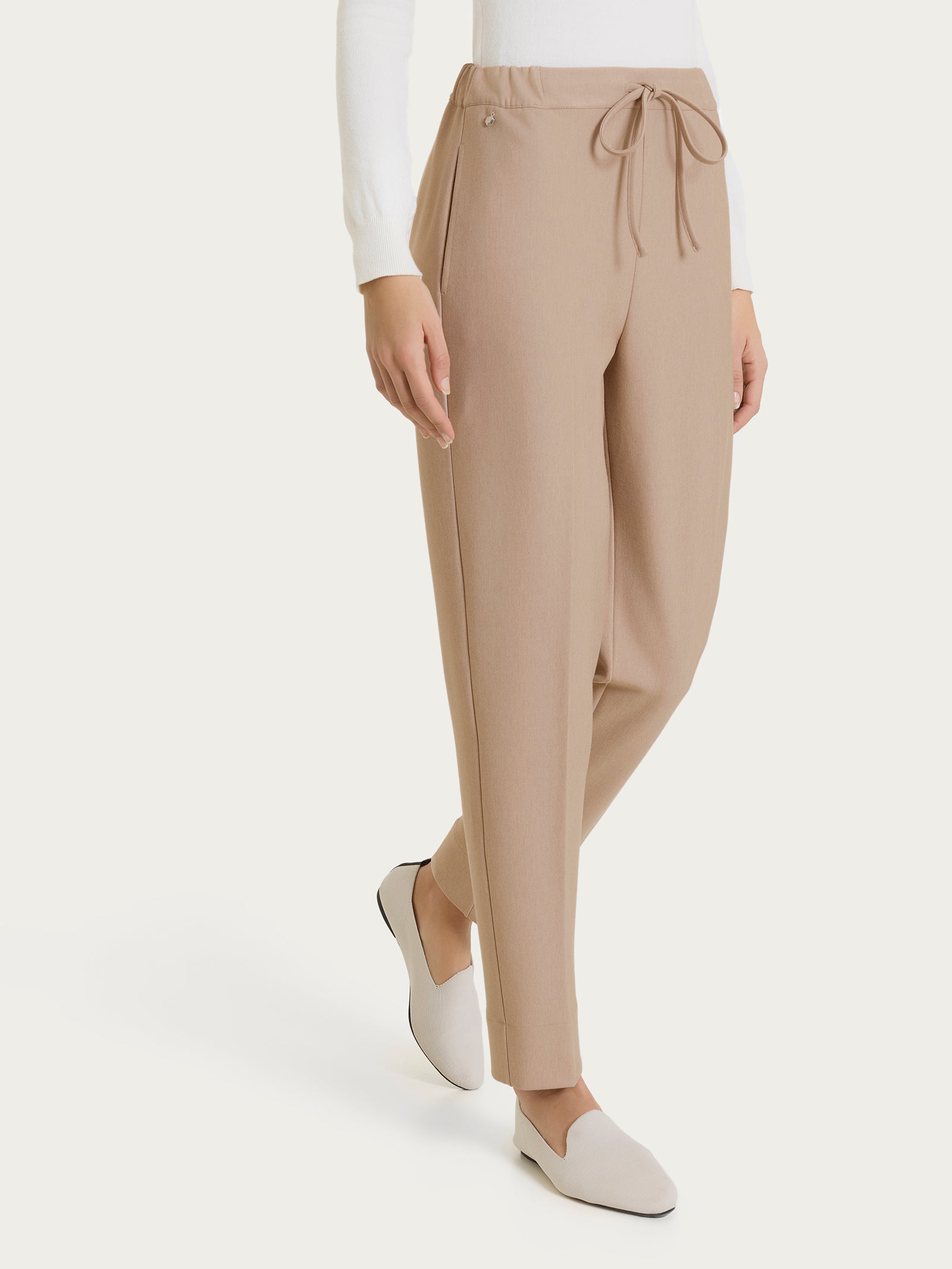 Pantalone jogger con tasche in Compact Grigi Donna - Ragno
