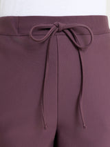 Pantalone jogger con tasche in Compact Viola Donna - Ragno