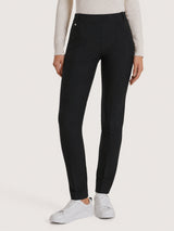 Pantalone a sigaretta con passanti in Compact Neri Donna - Ragno