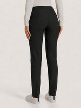 Pantalone a sigaretta con passanti in Compact Neri Donna - Ragno