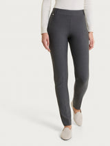 Pantalone a sigaretta con passanti in Compact Neri Donna - Ragno