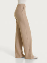 Pantalone a sigaretta con passanti in Compact Neri Donna - Ragno