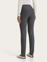 Pantalone a sigaretta con passanti in Compact Neri Donna - Ragno