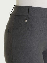Pantalone a sigaretta con passanti in Compact Neri Donna - Ragno