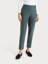 Pantalone a sigaretta con passanti in Compact Grigi Donna - Ragno