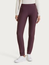 Pantalone a sigaretta con passanti in Compact Viola Donna - Ragno