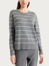 Cardigan aperto a rombi in NaturalSoft Bianchi Donna - Ragno