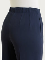 Pantalone ampio con tasche in Winter Twill Blu Donna - Ragno