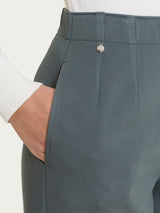 Pantalone ampio con tasche in Winter Twill Grigi Donna - Ragno