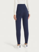 Pantalone dritto con tasche in Winter Twill Neri Donna - Ragno