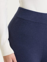 Pantalone dritto con tasche in Winter Twill Neri Donna - Ragno