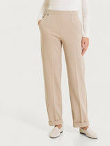 Pantalone dritto con tasche in Winter Twill Grigi Donna - Ragno