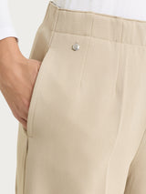 Pantalone dritto con tasche in Winter Twill Grigi Donna - Ragno
