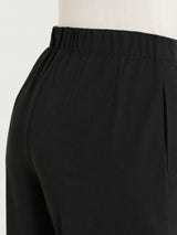 Women's Nero Winter Twill Cigarette Pants with Slits - Ragno