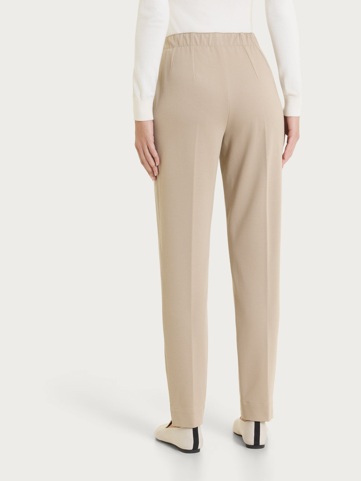 Pantalone a sigaretta con spacchetti in Winter Twill Grigi Donna - Ragno