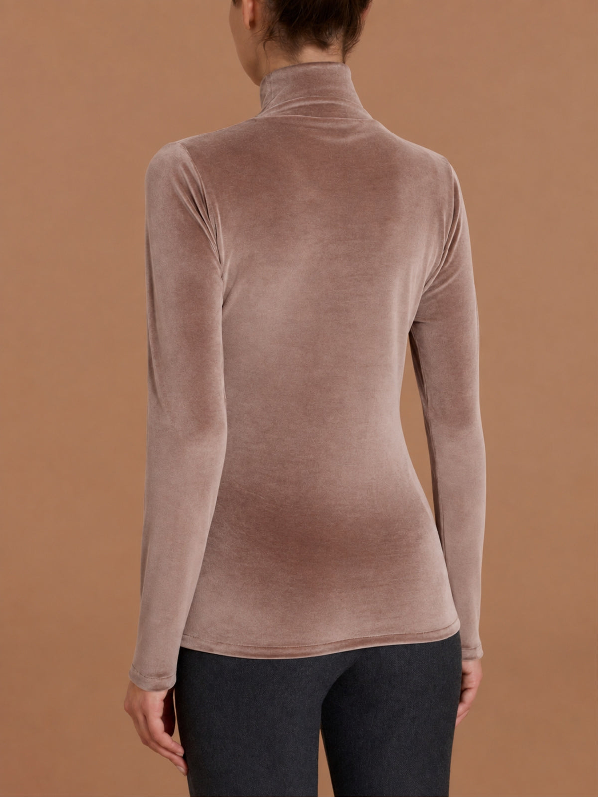 Lupetto skinny in Ciniglia Marroni Donna - Ragno