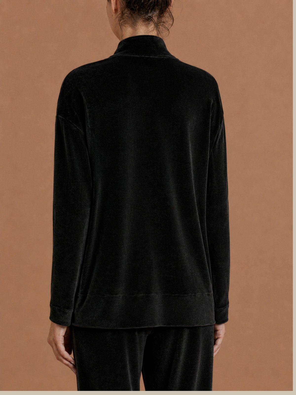 Giacchina con zip in Ciniglia Neri Donna - Ragno