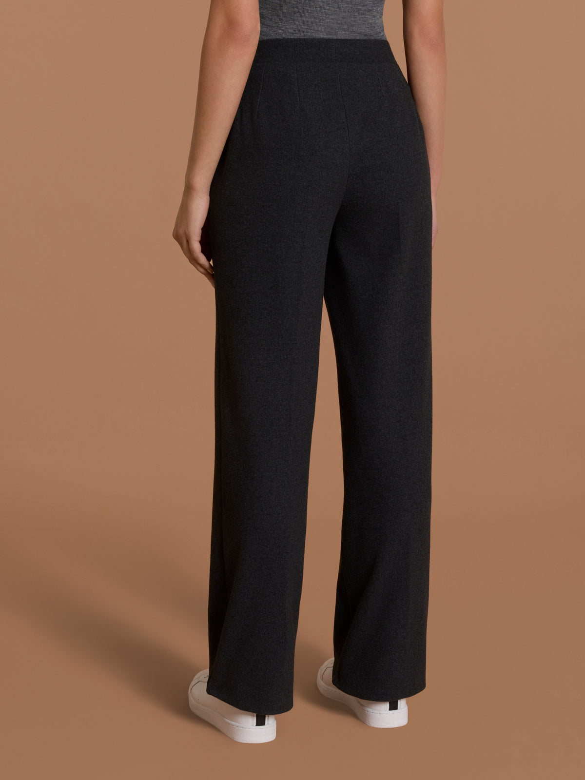 Pantalone ampio con tasche in Scuba Soft Touch Neri Donna - Ragno