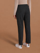 Pantalone dritto con tasche in Scuba Soft Touch Neri Donna - Ragno