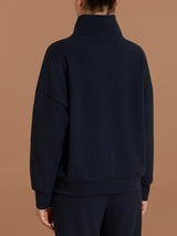 Giacchina con zip in Scuba Soft Touch Blu Donna - Ragno