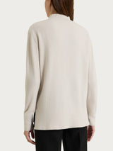 Lupetto con punto riso in NaturalSoft Bianchi Donna - Ragno