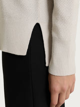 Lupetto con punto riso in NaturalSoft Bianchi Donna - Ragno