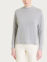 Maglia girocollo con punto riso in Lurex Soft Wool Neri Donna - Ragno