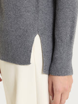 Cardigan lupetto con punto riso in Lurex NaturalSoft Neri Donna - Ragno