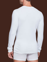 Maglia girocollo in Thermo Cotton Bianchi Uomo - Ragno