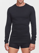 Maglia girocollo in caldo cotone  Neri Uomo - Ragno