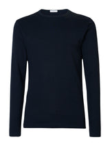 Maglia girocollo in caldo cotone  Blu Uomo - Ragno