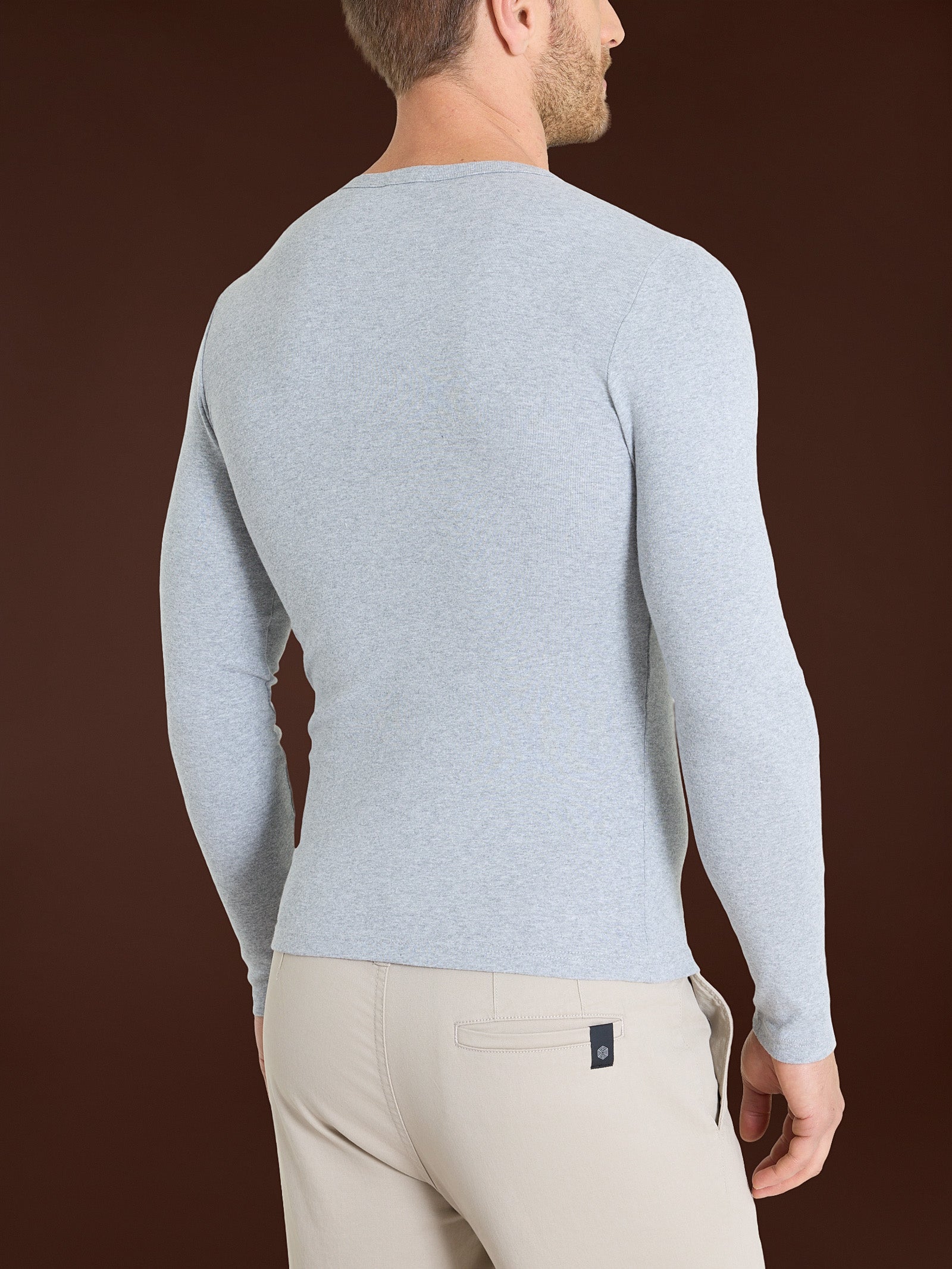 Maglia girocollo in caldo cotone  Neri Uomo - Ragno