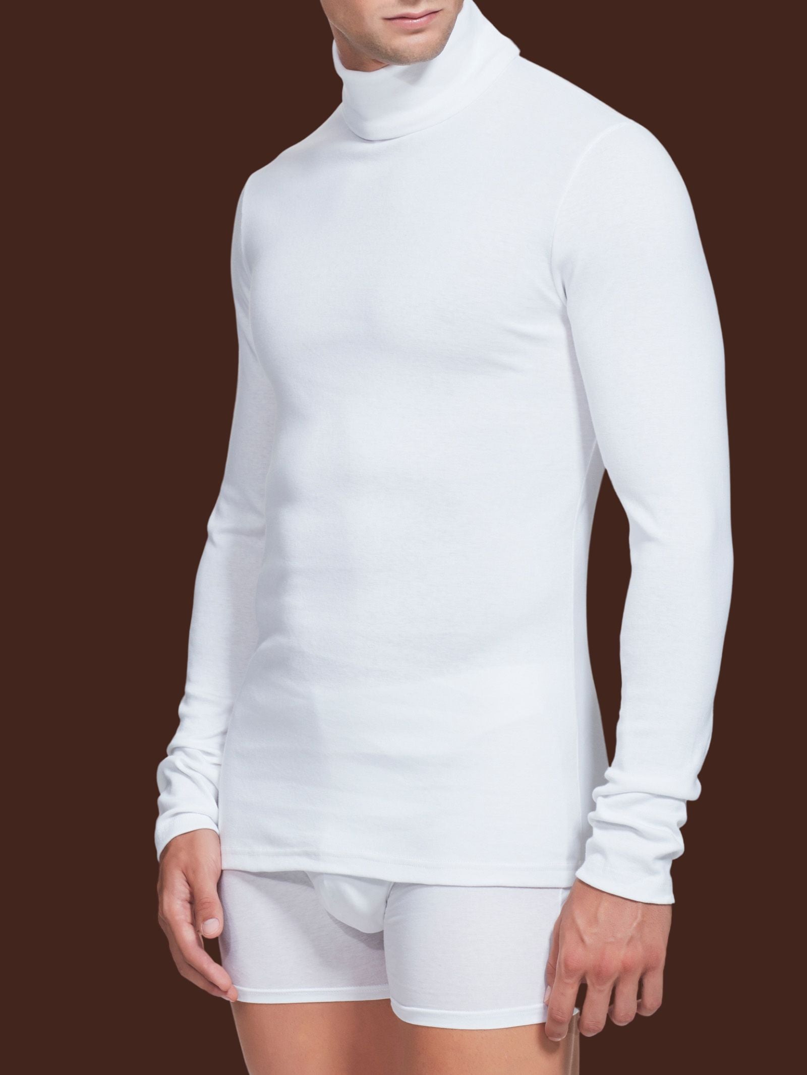 Dolcevita in caldo cotone  Blu Uomo - Ragno