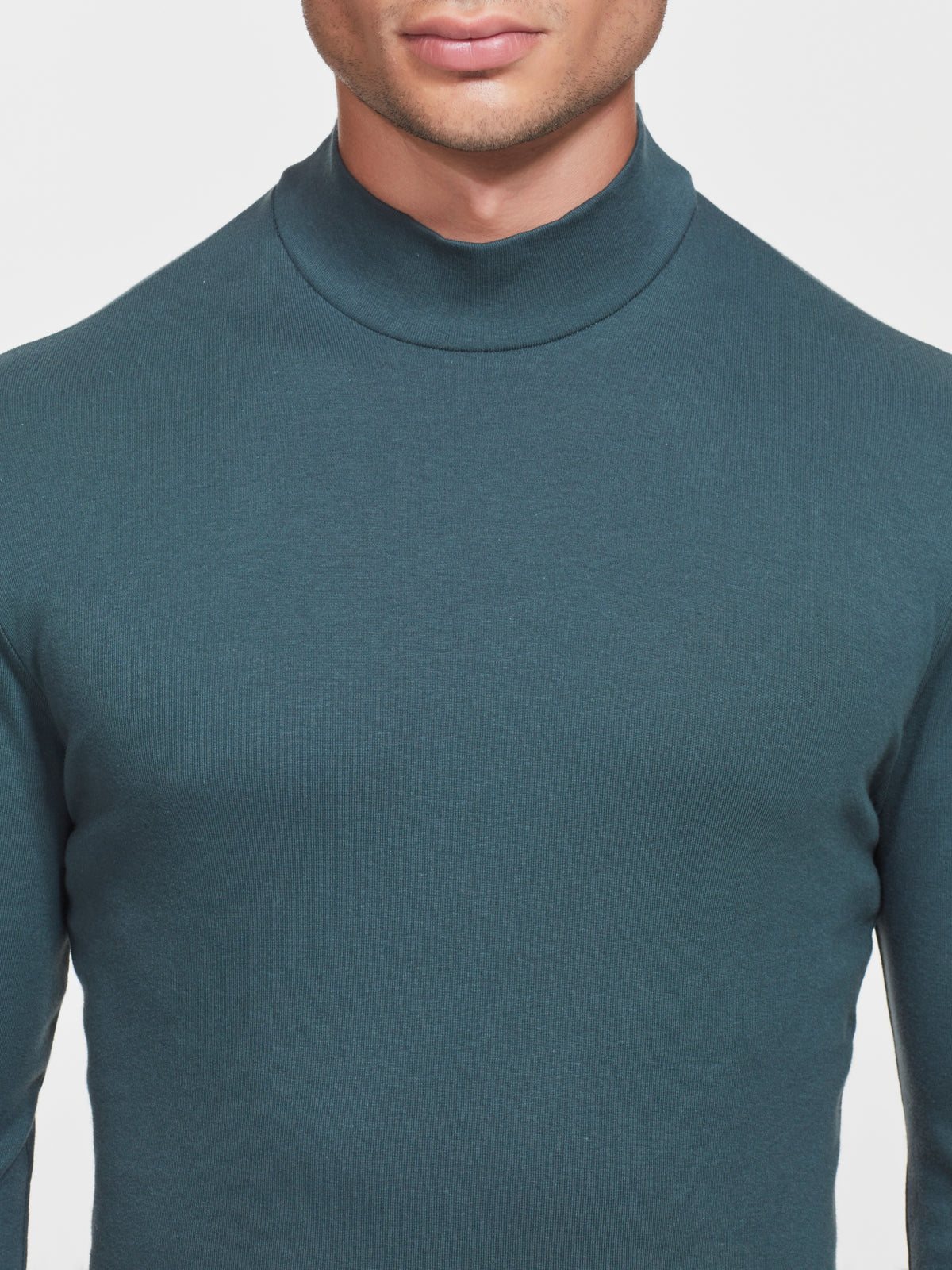 Lupetto in Thermo Cotton Verdi Uomo - Ragno