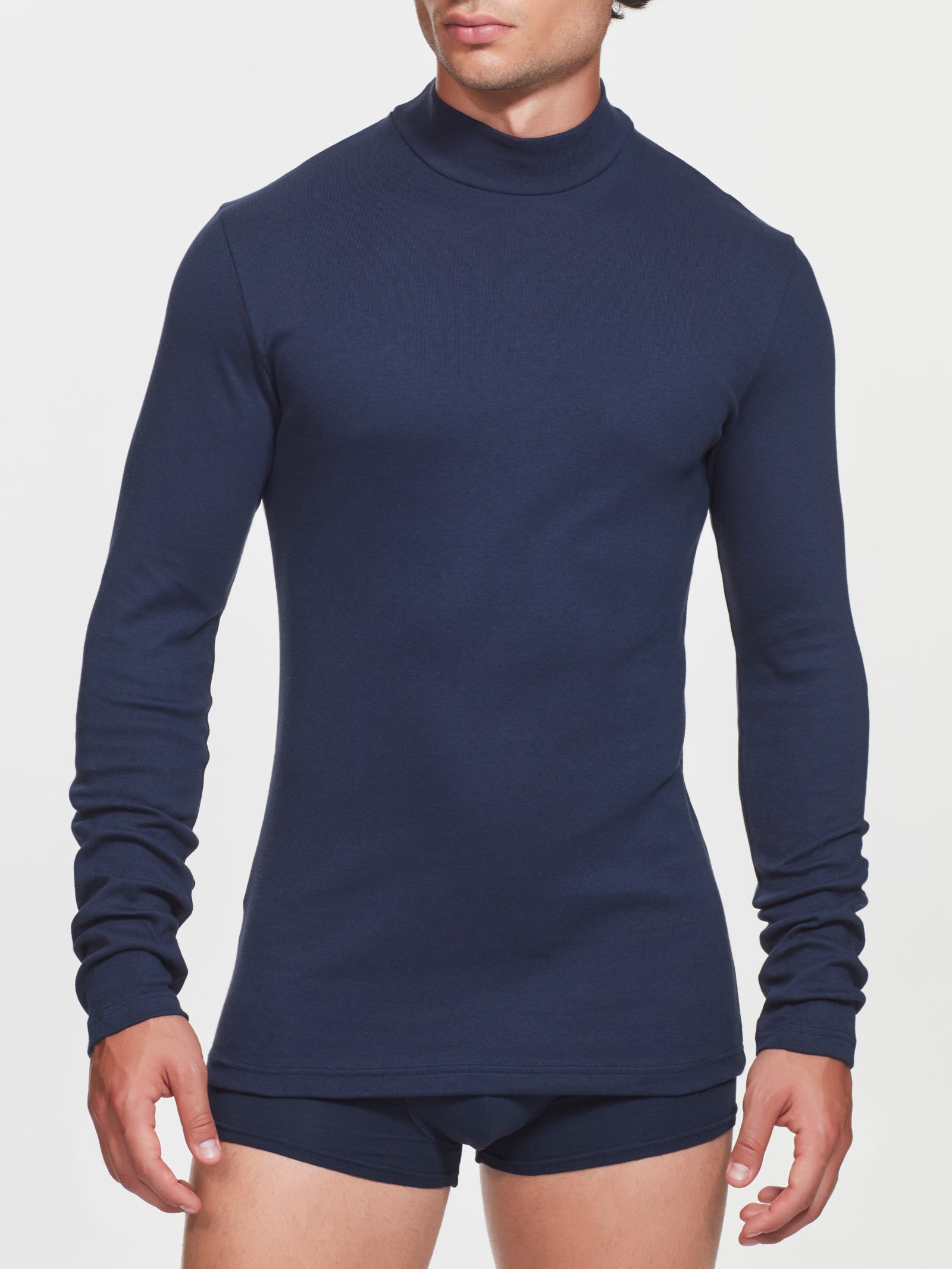 Lupetto in caldo cotone  Blu Uomo - Ragno