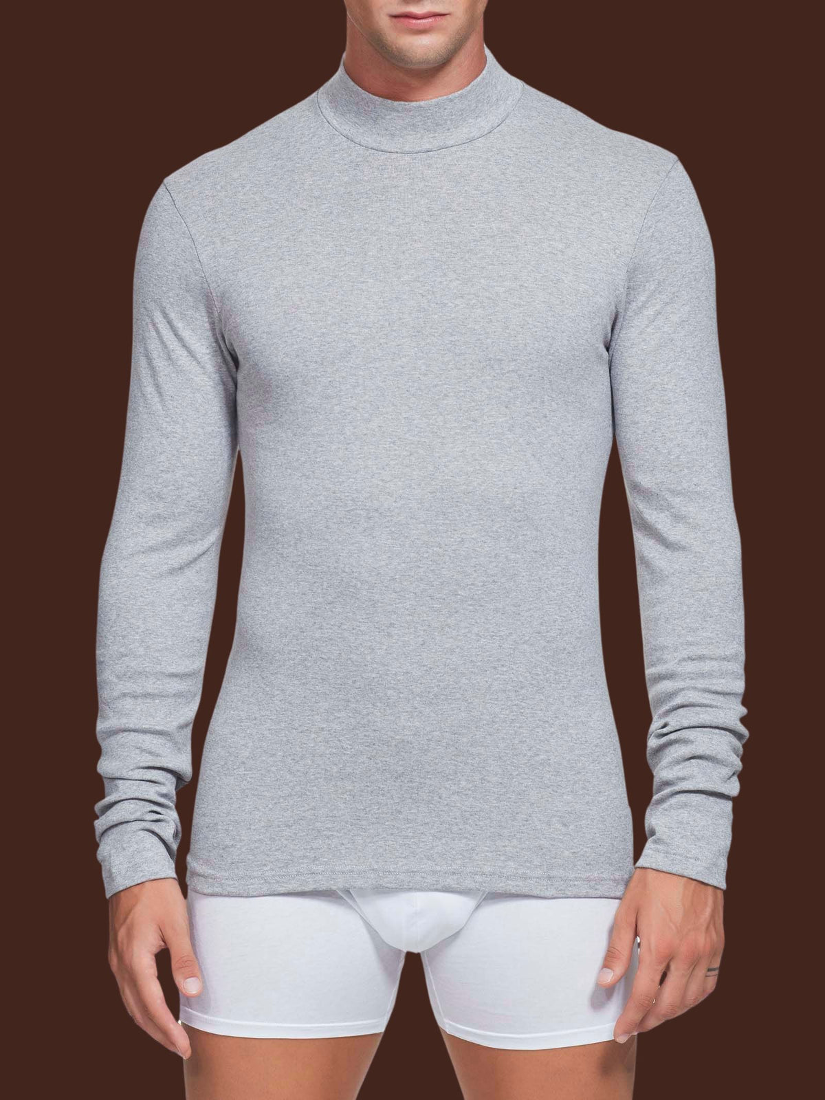 Lupetto in Thermo Cotton Neri Uomo - Ragno