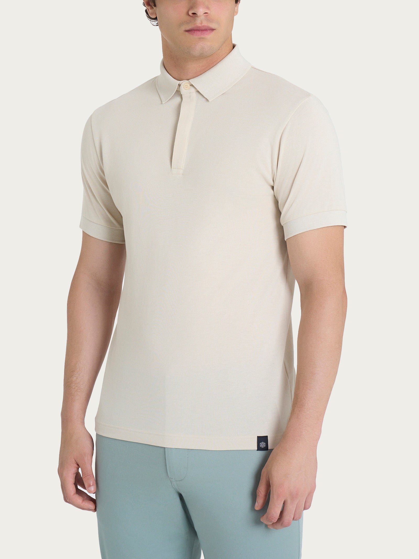Polo in Eco Cotton Piquet Stretch Bianchi Uomo - Ragno