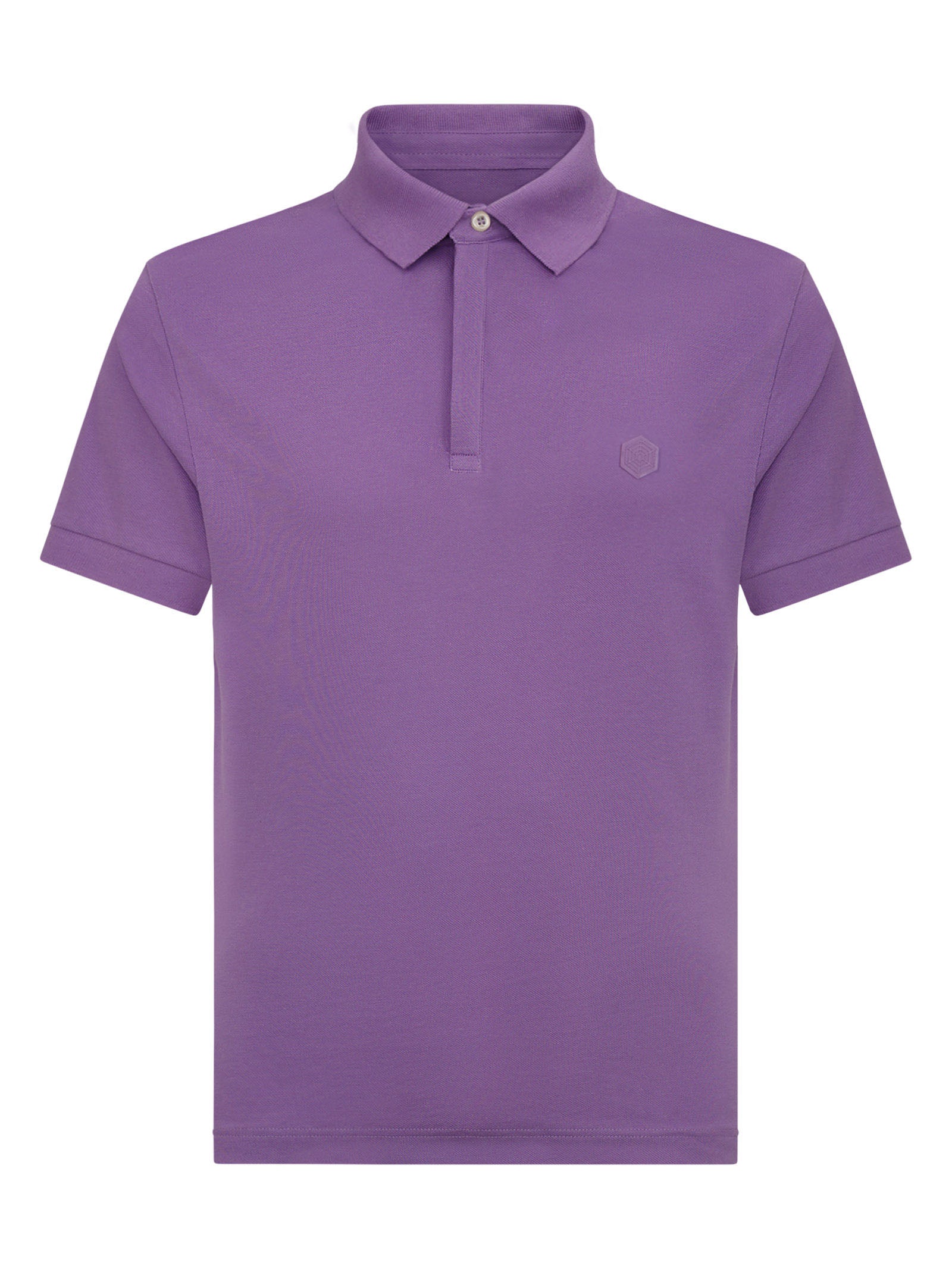 Polo in Eco Cotton Piquet Stretch Viola Uomo - Ragno