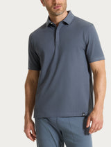 Polo in Eco Cotton Piquet Stretch Neri Uomo - Ragno