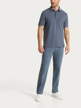 Polo in Eco Cotton Piquet Stretch Neri Uomo - Ragno