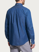 Camicia button down in chambray di cotone -  - Ragno