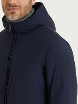 Piumerino Parka in lana con cappuccio Blu Uomo - Ragno