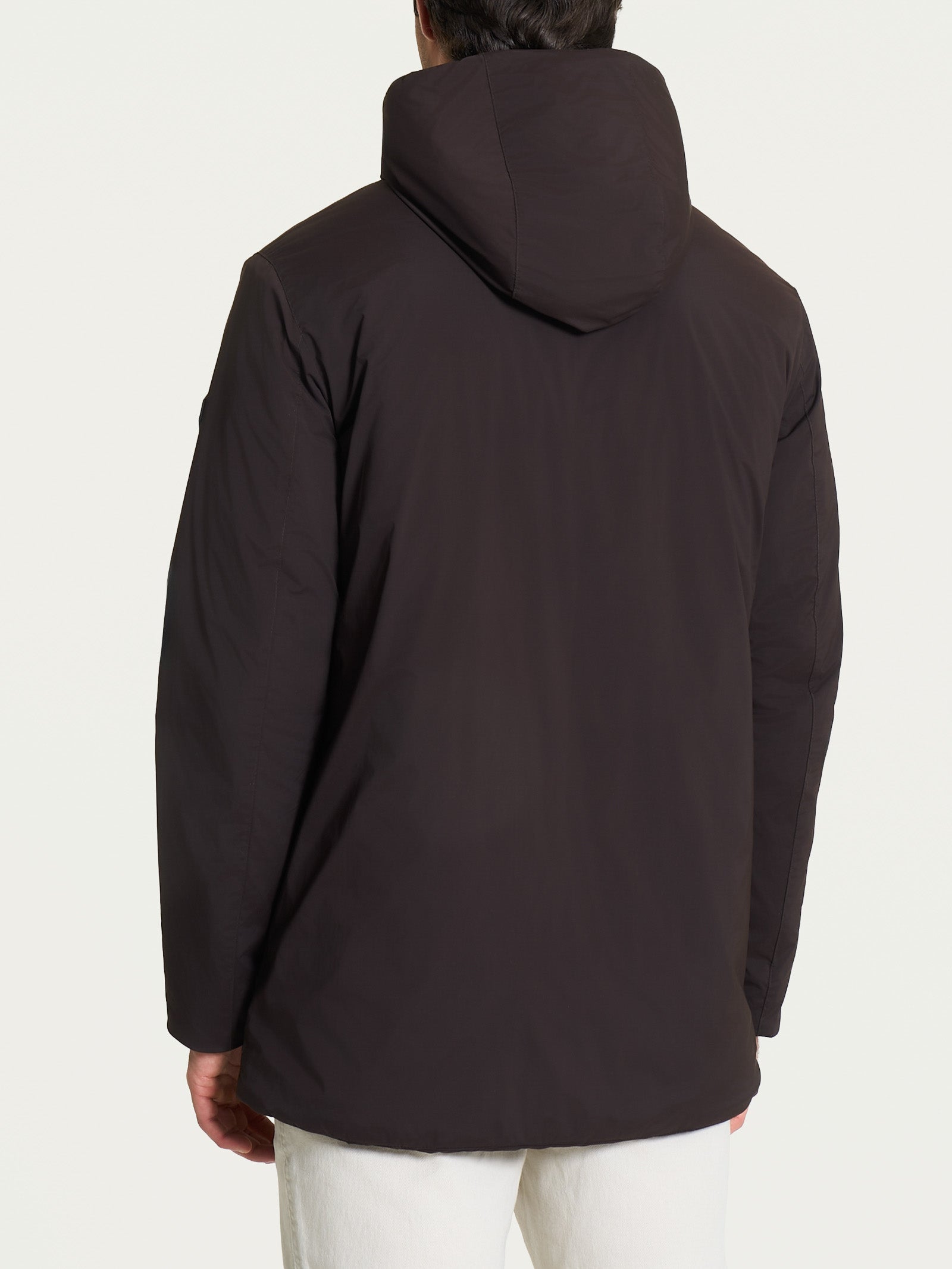 Piumerino Parka in lana con cappuccio Marroni Uomo - Ragno