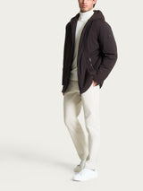 Piumerino Parka in lana con cappuccio Marroni Uomo - Ragno